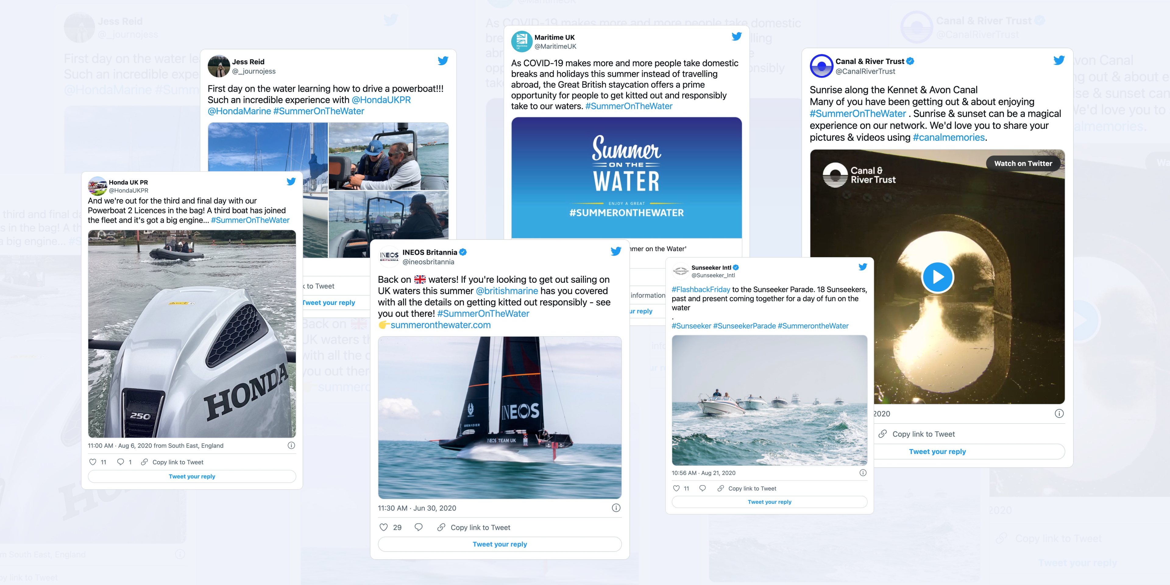 Summer on the Water Social Wall